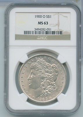 #ad 1900 O Silver Morgan Dollar $1 NGC MS63 New Orleans Mint KR675 $105.00