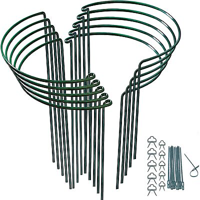 #ad 10 Pack Peony Cages and Supports 10quot; W x 16quot; H Plant Support Rust Proof ... $39.42