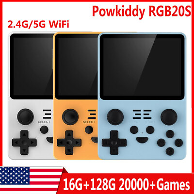 #ad Powkiddy RGB20s Retro Handheld Game Console 16128GB 20000 Games Kid Boy Gift $72.37