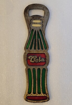 #ad Vintage Cola Stained Glass Bottle Opener Bar Key Home Bar $12.00