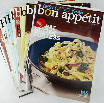 #ad Bon Appetite Magazine lot 12 Issues from 2009 Full Year $12.99