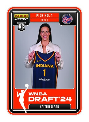 #ad 23 24 Panini Instant WNBA DRAFT NIGHT #1 CAITLIN CLARK INDIANA FEVER PRESALE $7.88