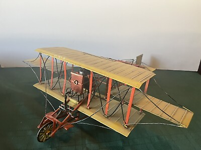 #ad Jayland Curtiss No. 2 The Reims Racer Bi Plane Metal Early Model Aircraft 17quot; $100.00