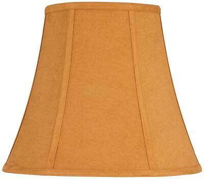 #ad Softback Bell Lamp Shade Rust Medium 8x14x12 Spider with Harp and Finial $44.95