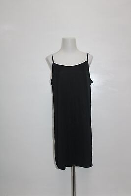 #ad Styleamp;co. Women Slip Black Large New Without Tag 14757 $17.99