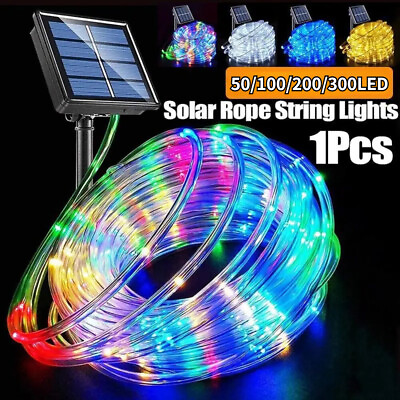 #ad Solar LED Powered Fairy String Rope Strip Lights Waterproof Outdoor Garden Patio $23.99