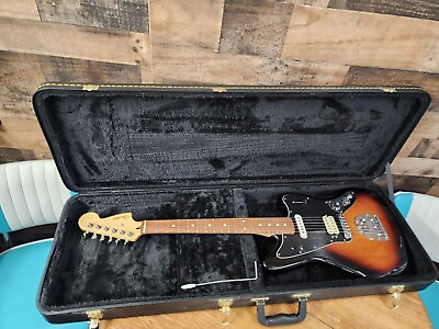 #ad Fender Player Jaguar electric guitar 3 Color Sunburst w Hardshell Case $750.00