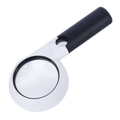 #ad Portable 5X 20X Magnifying Glass Handheld Magnifier With 11 LED Lamp Loupe White C $15.99