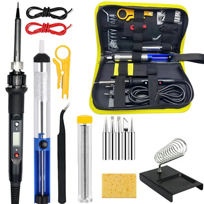 #ad 80W Electric Soldering Kit with LCD Screen and Adjustable Temperature $22.00