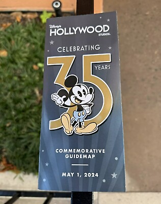 #ad Hollywood Studios 35th Anniversary Park Map $8.49