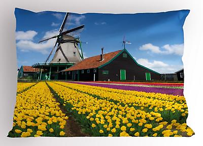 #ad Windmill Pillow Sham Decorative Pillowcase 3 Sizes Bedroom Decor $16.99