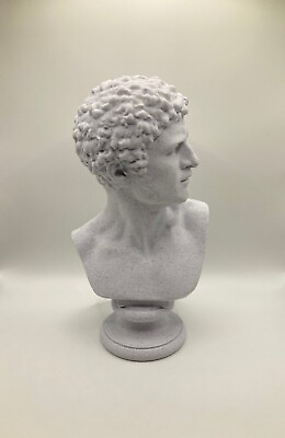 #ad CLASSICAL SCULPTURE MALE BUST 7.9 INCH 200 MM MUSEUM REPRODUCTION $39.95