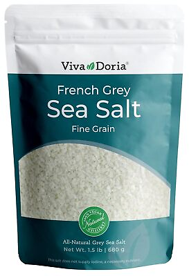 #ad Light Grey Celtic Sea Salt No Additives Resealable Bag 1.5LB and Other Sizes $7.99