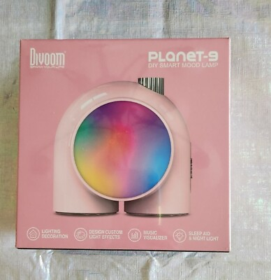 #ad Divoom Planet 9 Pink Smart Mood Lamp Brand New $25.00