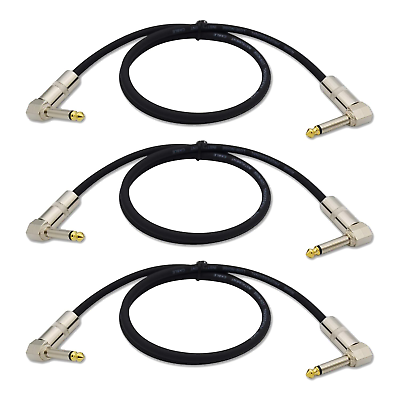 #ad Guitar Cable 3 Ft Instrument Cable 1 4 Inch Right Angle Guitar Patch Cables AMP $34.86