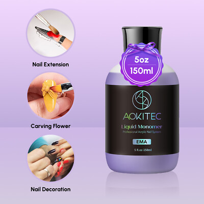 #ad Bottle 150ml Acrylic Liquid Monomer Professional Acrylic Nail System DIY NAIL US $15.99