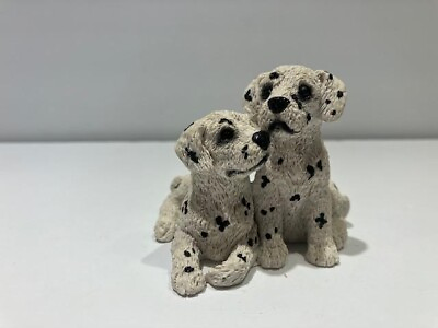 #ad #ad Vintage Stone Critters Dalmation Puppies Puppy Dog Figurine $10.00