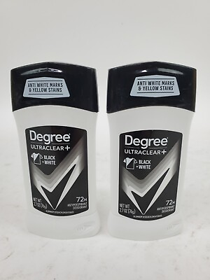 #ad 2 Degree Men Ultraclear BlackWhite 72HR Antiperspirant Deodorant 2.7oz. Each $11.99
