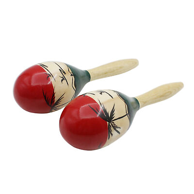 #ad Professional Maracas Musical Instrument Wooden Maracas Shakers Percussion O4K6 $11.39