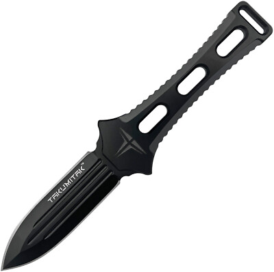 #ad Takumitak TKF205BK Hidden Anger 3.5quot; Spear Point Blade Solid Black Fixed Knife $59.94