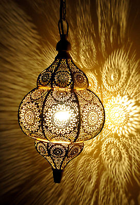 #ad Modern Golden Moroccan Hanging Lamps Vintage Ceiling Lights Home Lantern Gifts $71.99