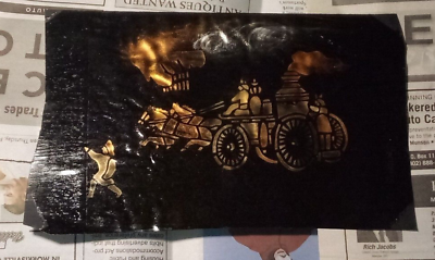 #ad 5.5X8.5quot; Student Antique Firemen Stencil on Paper? $23.99