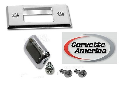 #ad 70 78 Corvette Seat Back Release Button and Bezel w New Mounting Screws $26.88