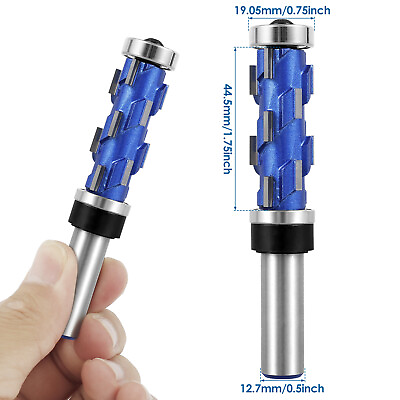 #ad 1 2quot;Shank Flush Trim Router Bit Trimming Bit Double Bearing Spiral Trimming♵Tool $26.99
