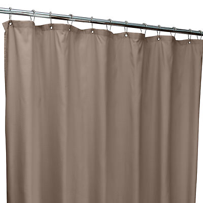#ad Bath Bliss Microfiber Soft Touch Diamond Design Shower Curtain Liner in Taupe $23.48