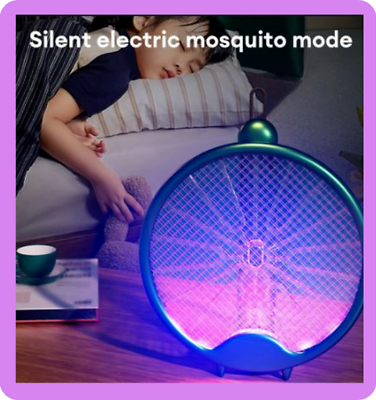 #ad Electric Mosquito Racket Mosquito Killer Lamp USB Rechargeable Foldable Mosquito $18.00