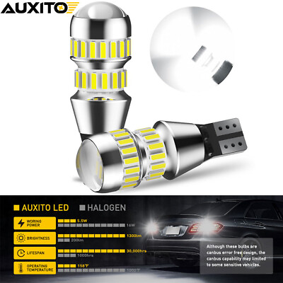 #ad AUXITO T15 W16W 921 SMD LED Reverse Backup Side Light CANBUS Bulb ERROR FREE UK GBP 13.61