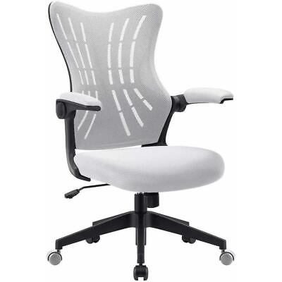 #ad Homall Office Desk Chair With Flip Arms Mid Back Mesh Computer Chair Swivel $120.19
