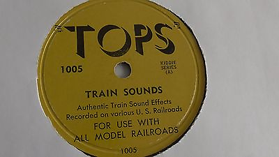 #ad Train Sounds 78rpm single 10 inch – Tops Kiddie #1005 Train Sounds $19.99