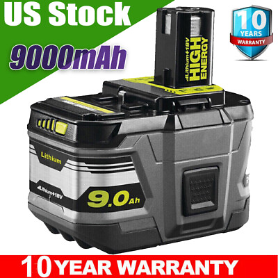 #ad 9.0Ah For RYOBI P108 One Plus High Capacity Battery 18 Volt Lithium Ion New $26.04