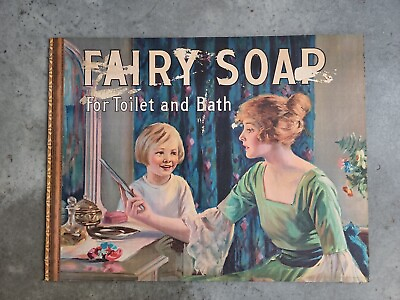 #ad Vintage ANTIQUE FAIRY soap ADVERTISEMENT POSTER ADD LITHOGRAPH $375.00
