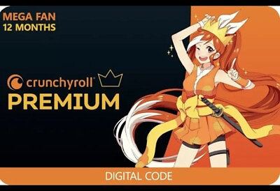 #ad Crunchyroll Premium 1 Year Subscription Mega Fan $22.50