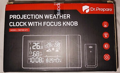 #ad Dr. Prepare Projection Weather Clock with Focus Knob $29.97
