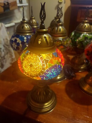 #ad Handmade Stained Glass Moroccan Turkish Mosaic Table Lamp Mosaic Lamp $45.95