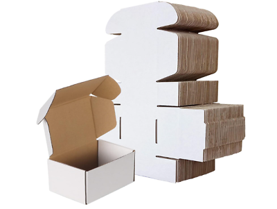 #ad 50 Pack 6x4x3quot; Shipping Boxes Corrugated Packing Cardboard Box Moving Mailer $39.99