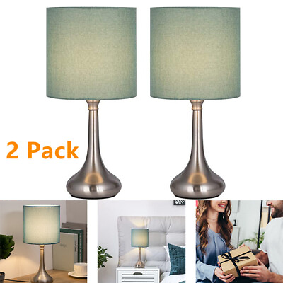 #ad Bedside Lamps Nightstand Table Light Lamp for Bedrooms Living Room Set of 2 $30.22