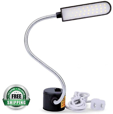 #ad Light LED Lighting 6 Watt Flexible Gooseneck Arm Work Lamp Magnetic Base Black $16.90