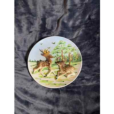 #ad Vintage Lefton#x27;s Exclusives Japan 3D Deers Hanging Wall Plate Mallard $39.99