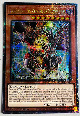 #ad Yugioh Gandora G the Dragon of Destruction LEDE EN001 Quarter Century Rare $89.99