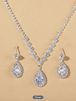 #ad ‏Drop Earrings amp; Necklace For Women $9.99