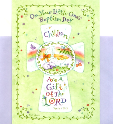 #ad Congratulations Baptism Boy or Girl Tina Wenke Leanin#x27; Tree Greeting Card $4.99