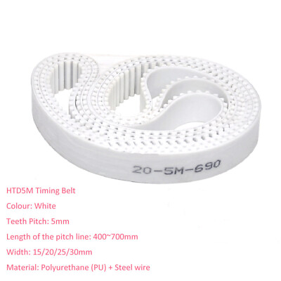 #ad HTD400 700 Pitch 5mm PolyurethanSteel Wire Gear Timing Belt Transmission BELT AU $12.19