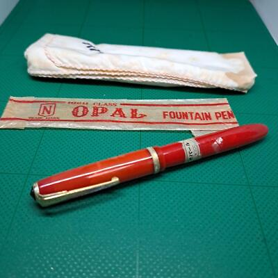 #ad Showa Retro Opal Fountain Pen Medium Push Type $75.64
