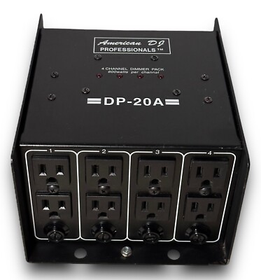 #ad American DJ Professional DP 20A Four Channel Dimmer Pack 2400 Watts $44.99