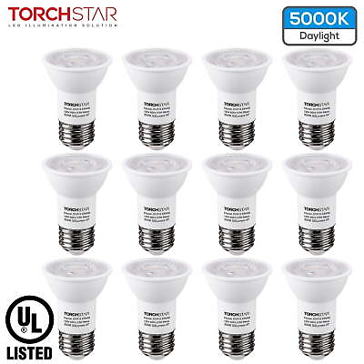#ad 12 Pack PAR16 LED Dimmable Spotlight Bulbs 6.5W 50W Equiv. $34.57