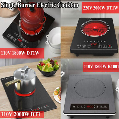 #ad Portable Electric Stove Top One Burner Electric Cooktop Hot Plate Touch Control $43.69